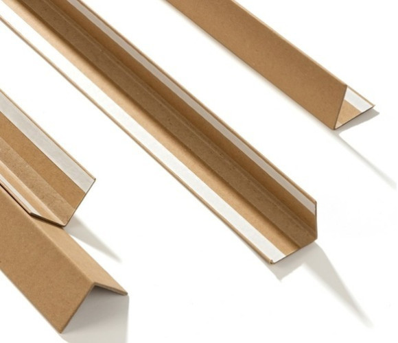 Фото товара: Уголок защитный из прессованного картона самоклеящиеся (с клеевой полосой)