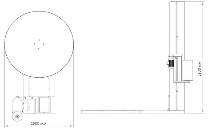 Фото товара: Паллетообмотчик Packman K100 d.1500 h.2100