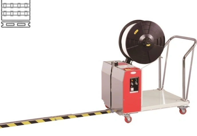 Фото товара: Стреппинг машина для вертикальных обвязок паллет TP-502MV