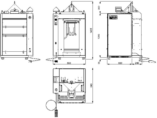 Фото товара: Полуавтоматический вертикальный упаковщик в пакет Minipack-torre X-Bag Evo с ленточным конвейером 